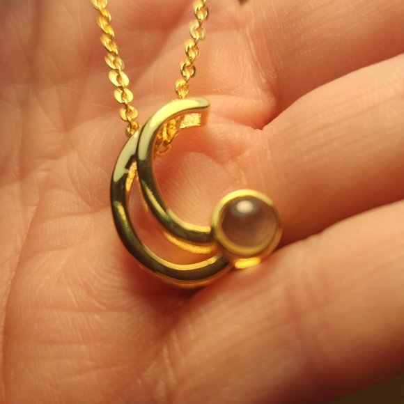 Projection I Love You Necklace, Letter C - Picture 7 of 14